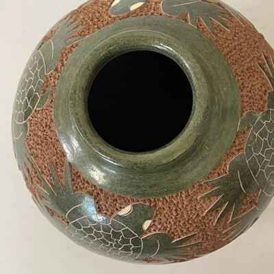 Trio of hand-made Nicaragua vases by Juan Paulino Martinez & Lourdes Martinez