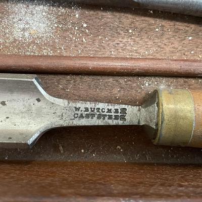 Antique carpenter's apprentice hand-made tool box, with tools!