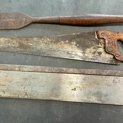 Antique carpenter's apprentice hand-made tool box, with tools!