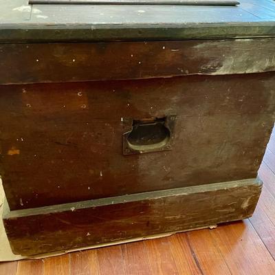 Antique carpenter's apprentice hand-made tool box, with tools!
