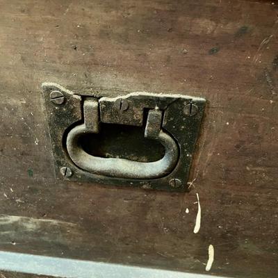 Antique carpenter's apprentice hand-made tool box, with tools!