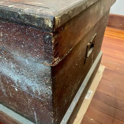 Antique carpenter's apprentice hand-made tool box, with tools!