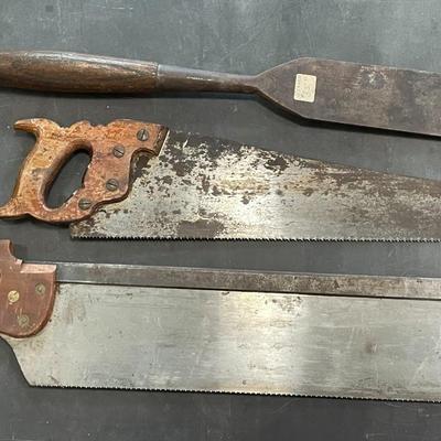 Antique carpenter's apprentice hand-made tool box, with tools!