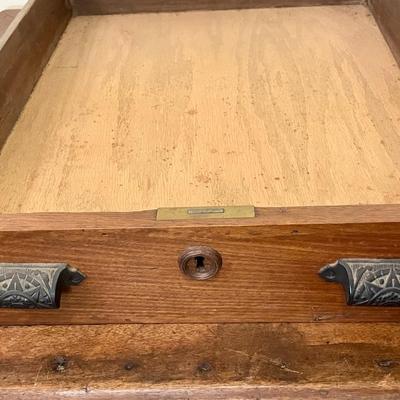 Antique slate-top desk