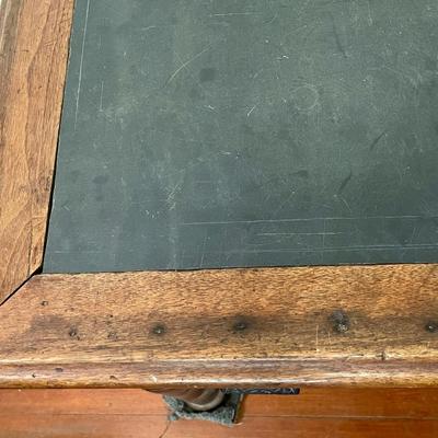 Antique slate-top desk