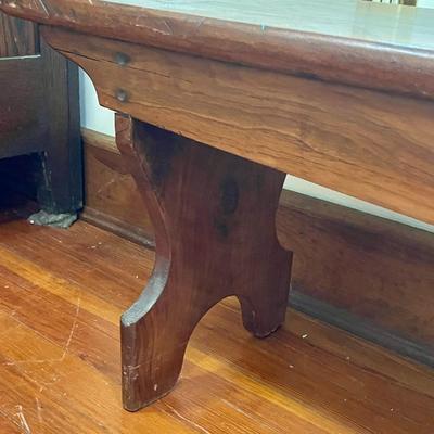 Antique hand-carved primitive bench