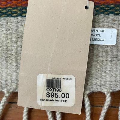 Mexican woven area rug. Never used.