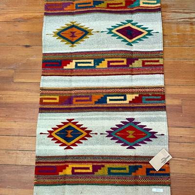 Mexican woven area rug. Never used.