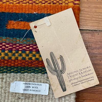 Mexican woven area rug. Never used.