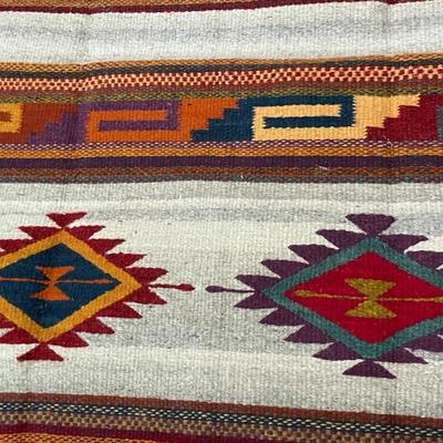 Mexican woven area rug. Never used.