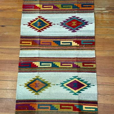 Mexican woven area rug. Never used.