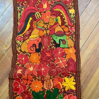 South American woven table runner