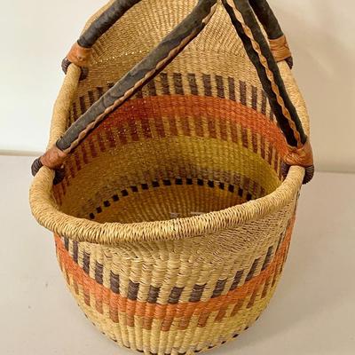 Woven market basket