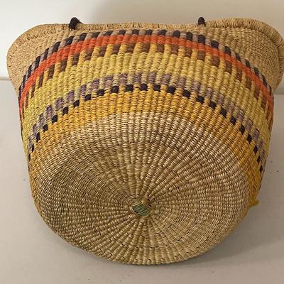 Woven market basket