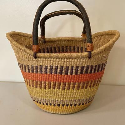 Woven market basket