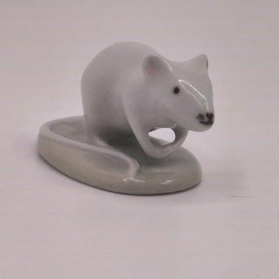 Porcelain mouse figurine