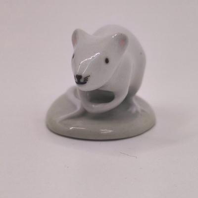 Porcelain mouse figurine