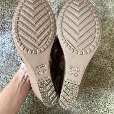 Crocs wedge sandals, size 10