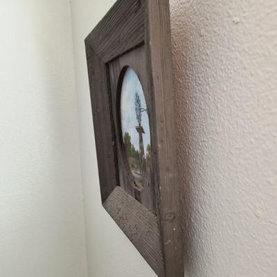 Windmill oil painting