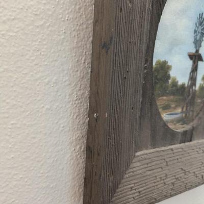 Windmill oil painting