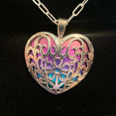Titanium Heart Pendant / Necklace