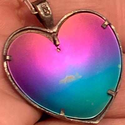 Titanium Heart Pendant / Necklace