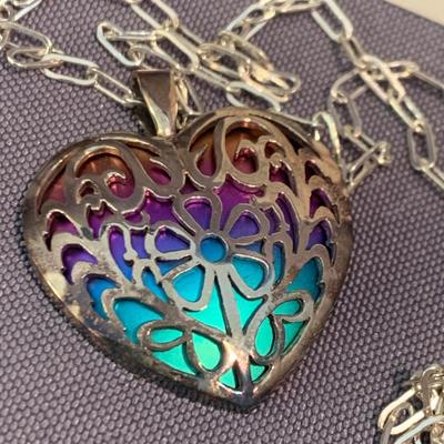 Titanium Heart Pendant / Necklace