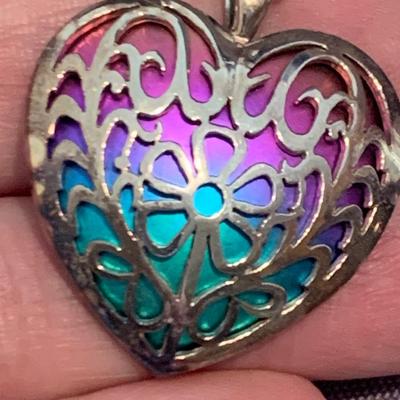 Titanium Heart Pendant / Necklace