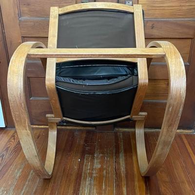 Vintage bentwood MCM rocking chair, unsigned
