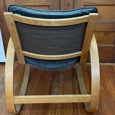 Vintage bentwood MCM rocking chair, unsigned