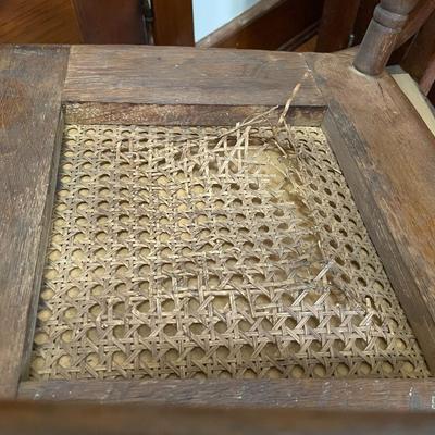 Set of 6 caned chairs