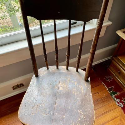 Pair of matching farm chairs