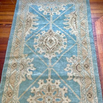Persian "Sarouk" hand-knotted runner rug