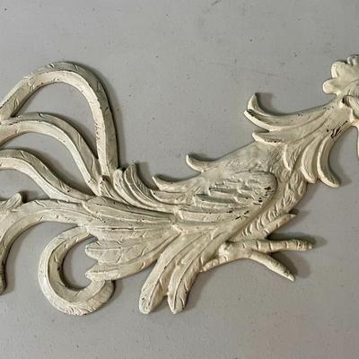 Pair of vintage painted metal fighting rooster trivets