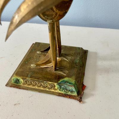 Pair of punched metal roosters