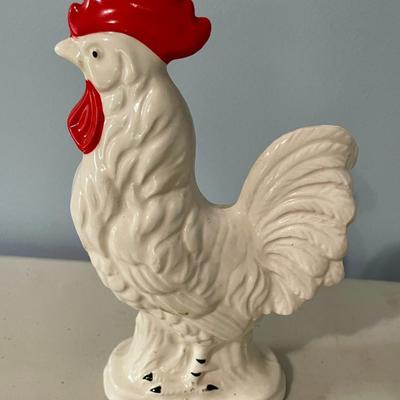 Trio of vintage ceramic roosters
