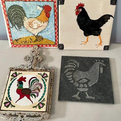 Mixed 10pc lot of roosters