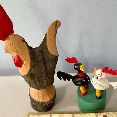 Mixed 10pc lot of roosters