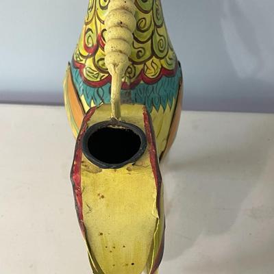 April Cornell metal rooster watering can