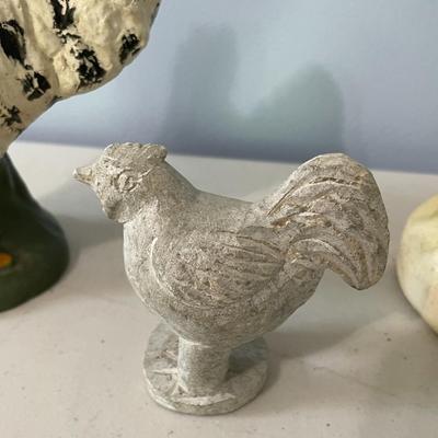 Vintage 3pc lot of roosters