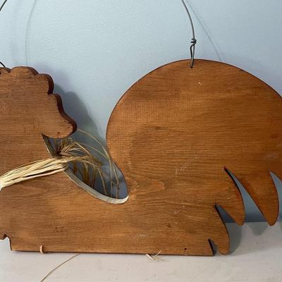 Mixed 5pc lot of rooster decor