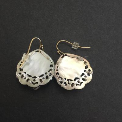 Beautiful handcrafted shell and genuine pearl earrings very beautiful very nice