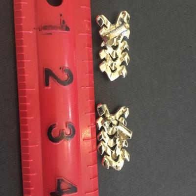 Vintage, gold toned Coro clip on earrings