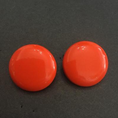 Vintage orange clip on earrings