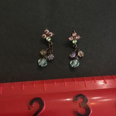 Beautiful crystal dangle earrings
