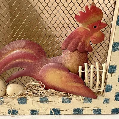 Mixed 3pc lot of roosters