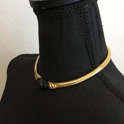 Napier, vintage necklace, gold toned