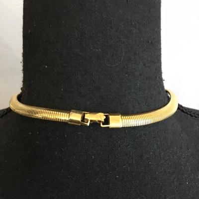Napier, vintage necklace, gold toned