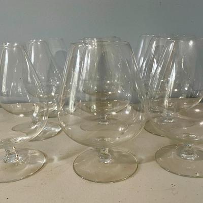 Set of 9 brandy snifters