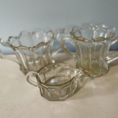 Vintage 14pc mixed Depression glass lot